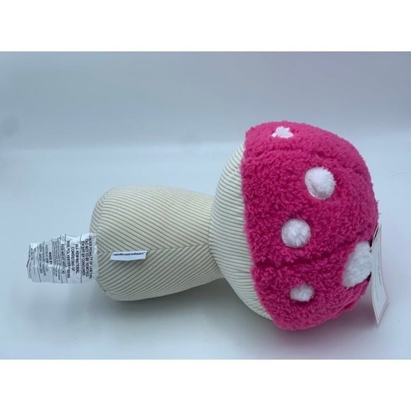 Cupcakes & Cashmere Hot Pink Mushroom Plush Decorative Throw Pillow - Picture 9 of 9